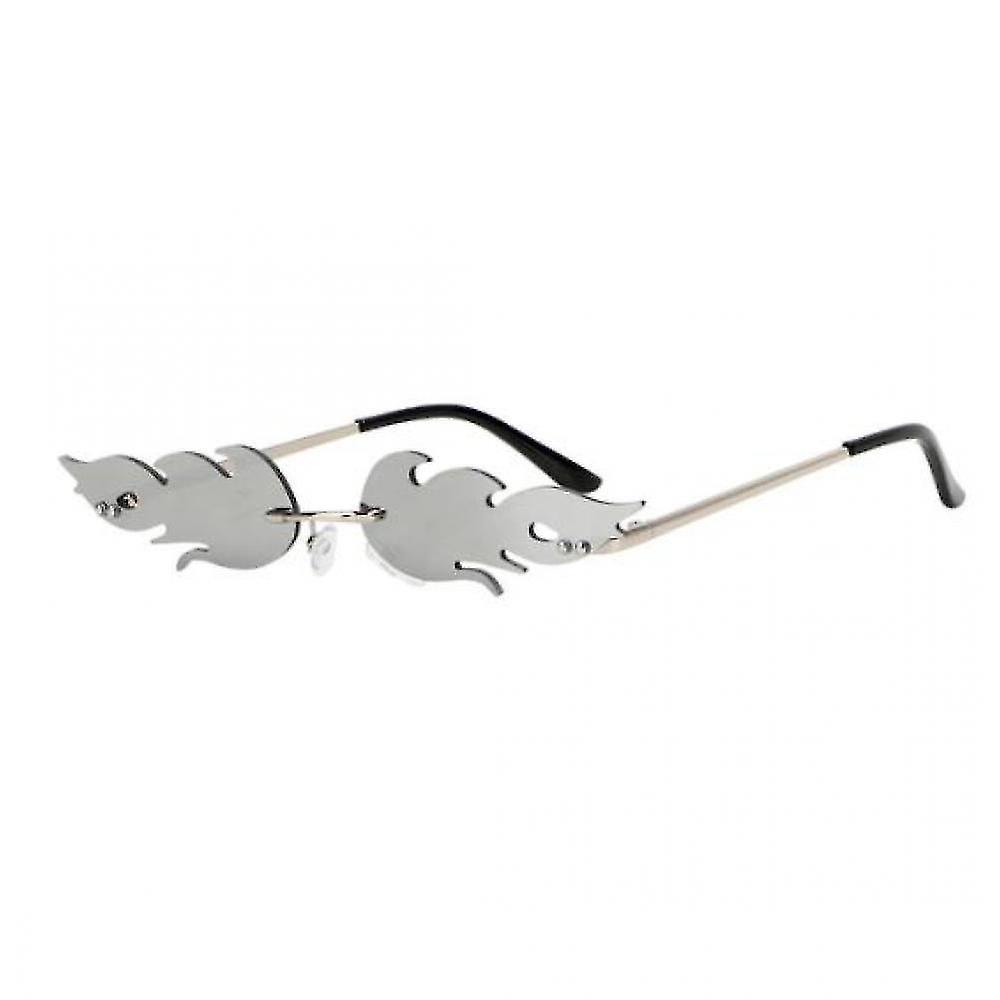 Gafas de sol Silver Rimless Flame para mujer