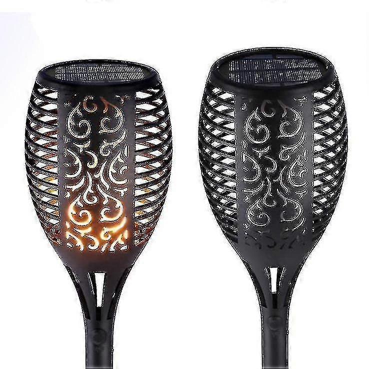 Solar Flame Lights Garden Landscape Lights 12 Led Waterproof