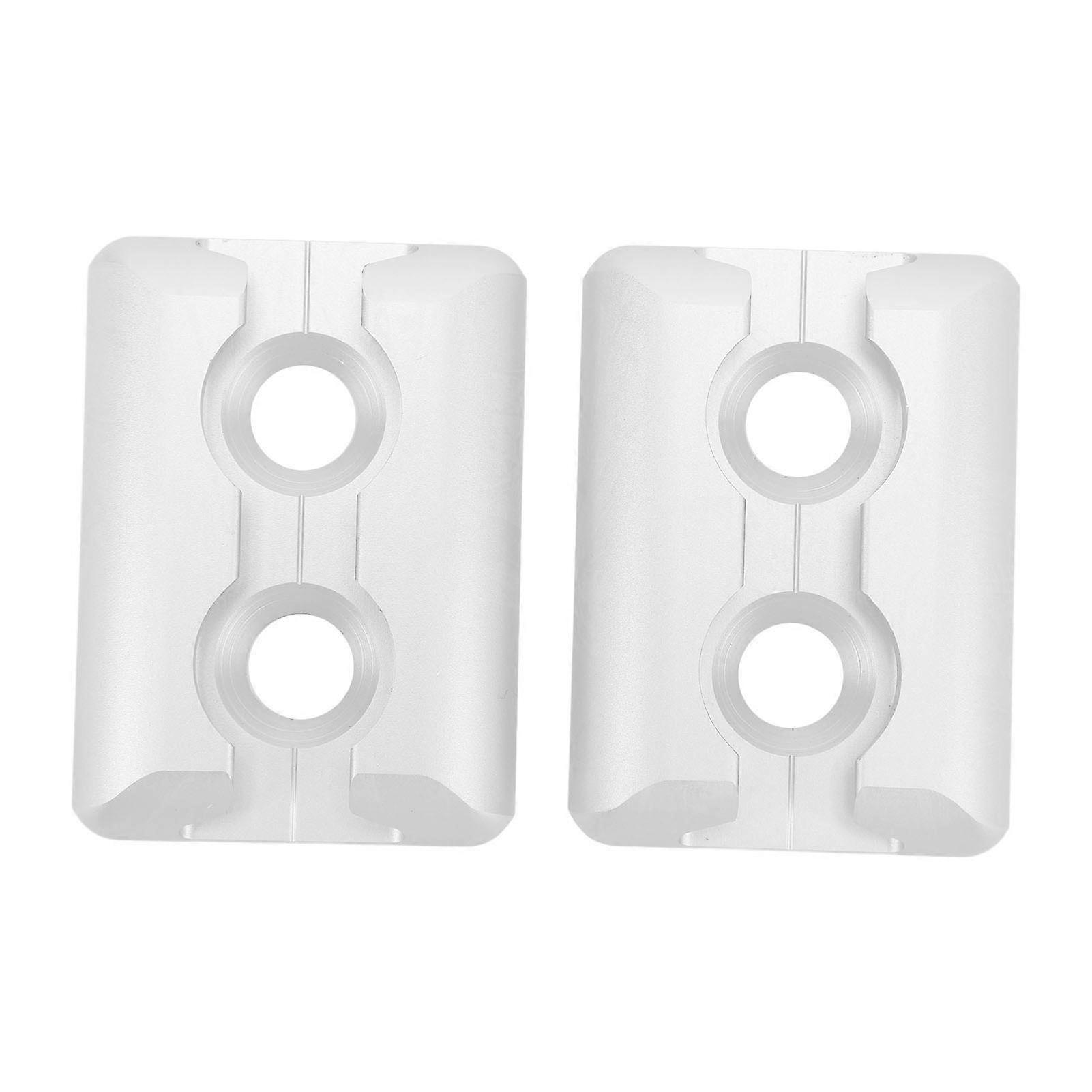 Pair of L Track Anchor Points Aluminium Alloy Square Tie Down Anchor Point for Airplane Motorhomes Ambulances Etc