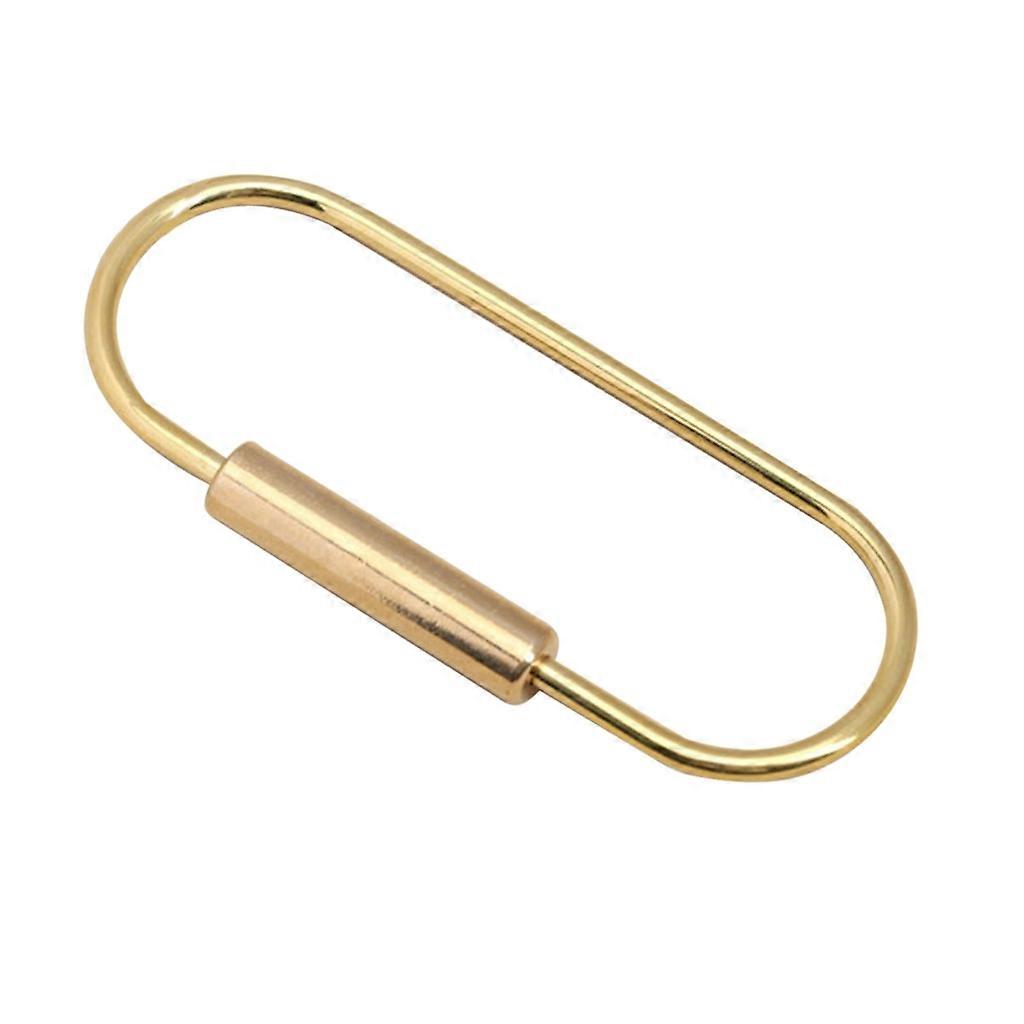  Brass Screw Lock Keychain Durable Brass Lock Clip Key Holders Replacement