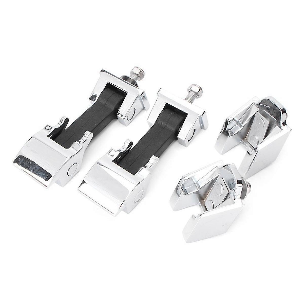 Chrome Hood Catch Kit Latch Locking Bracket Holder for JK 2007-2017 Accessories