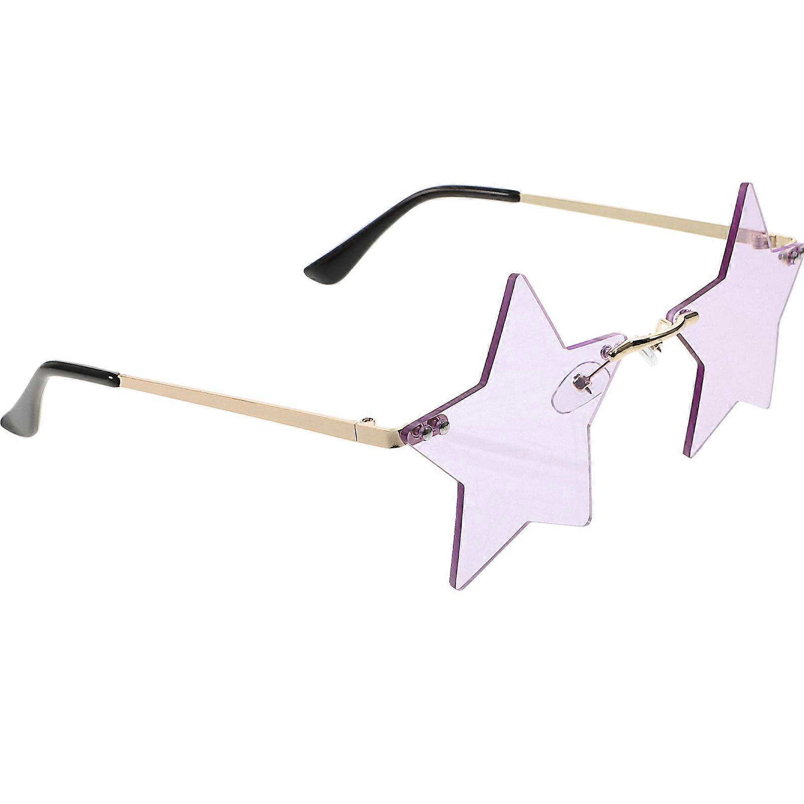 Star Eyeglasses Party Rimless Sunglasses Funny Eyeglasses Prop Party Favor