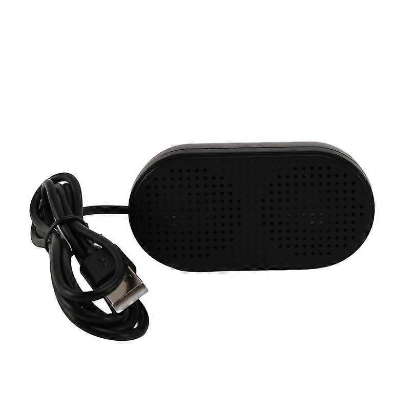 USB Speaker Portable Loudspeaker Powered Stereo Multimedia Speaker for Notebook Laptop PC(Black)