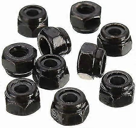 Cs1 80pcs Carbon Steel Self-locking Hex Nut Nylon Insert Nut - M3