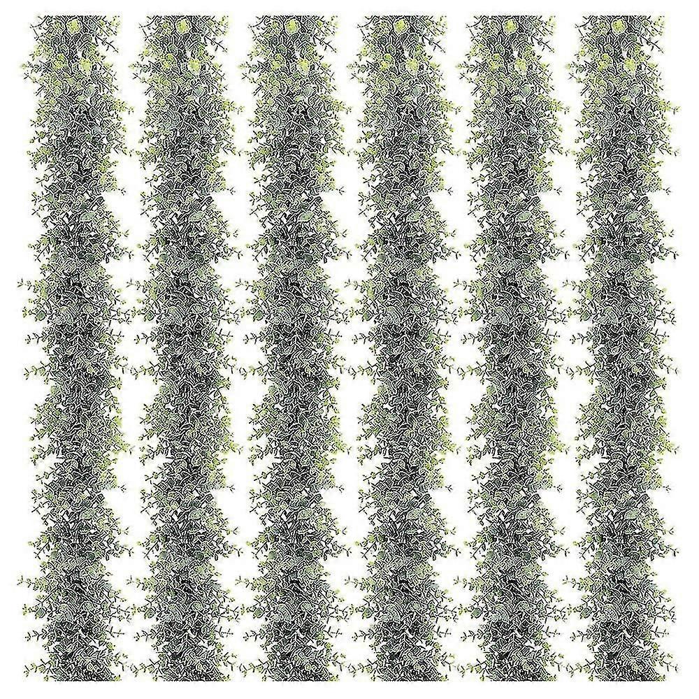 Artificial Eucalyptus Garland 6 Packs,for Wedding/party/arch Backdrop