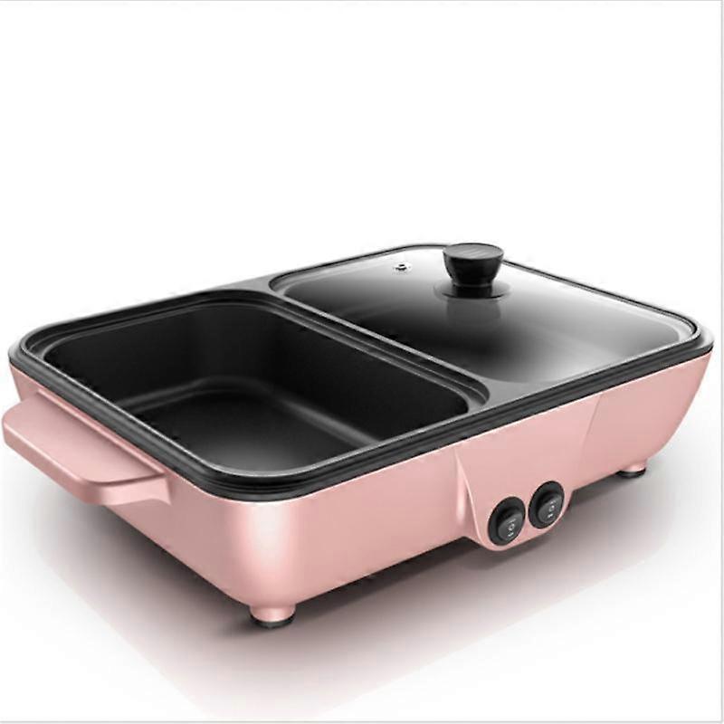 110V/220V 2 in 1 2 Modes Adjustable Frying Pan for Dormitory Grill Cook Fry