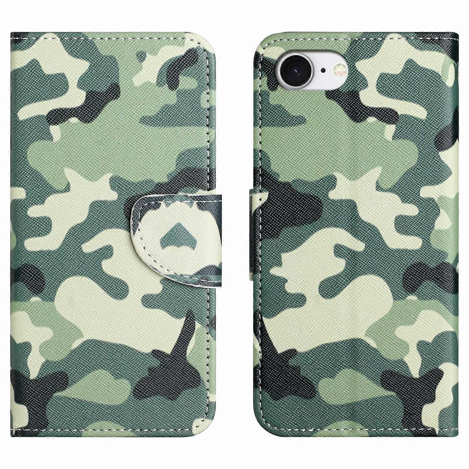 For iPhone 16e Case Pattern Printing Cross Texture Leather Phone Cover