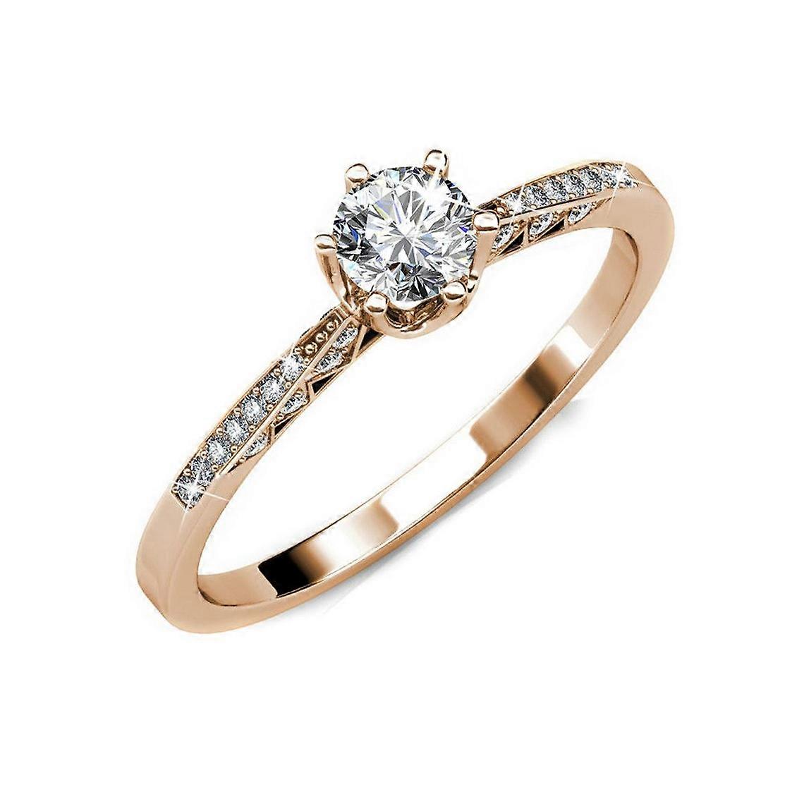 Rose gull ring for kvinner