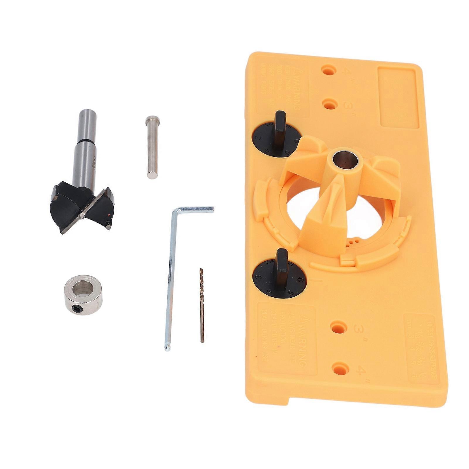 Hinge Boring Jig Kit DIY 35mm Concealed Hinge Jig Kit for Cabinet Door Installation 