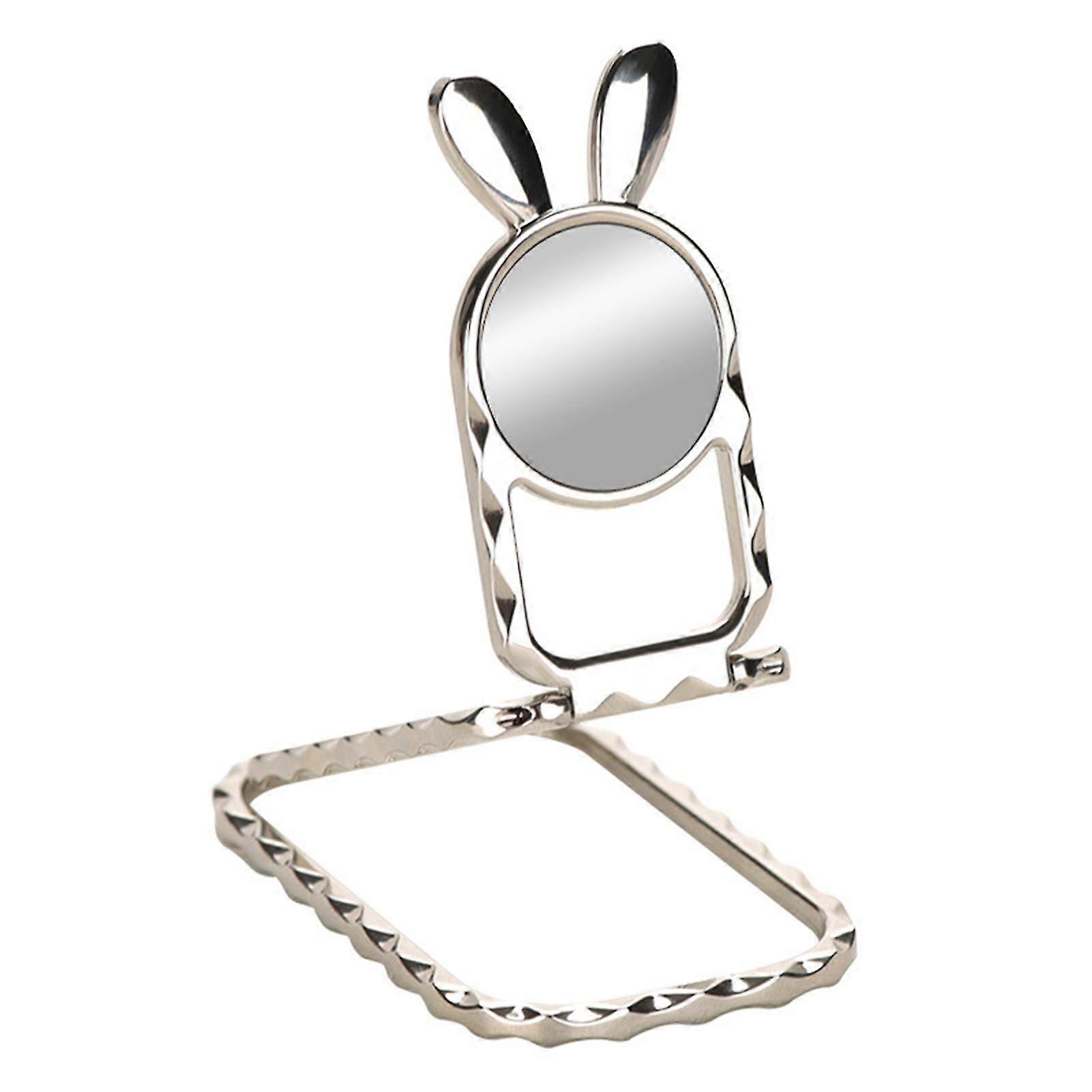 Mobile Phone Holder Rabbit Ear Magnetic Foldable Three Ring Buckle Cellphone Tablet Bracket for Desktop