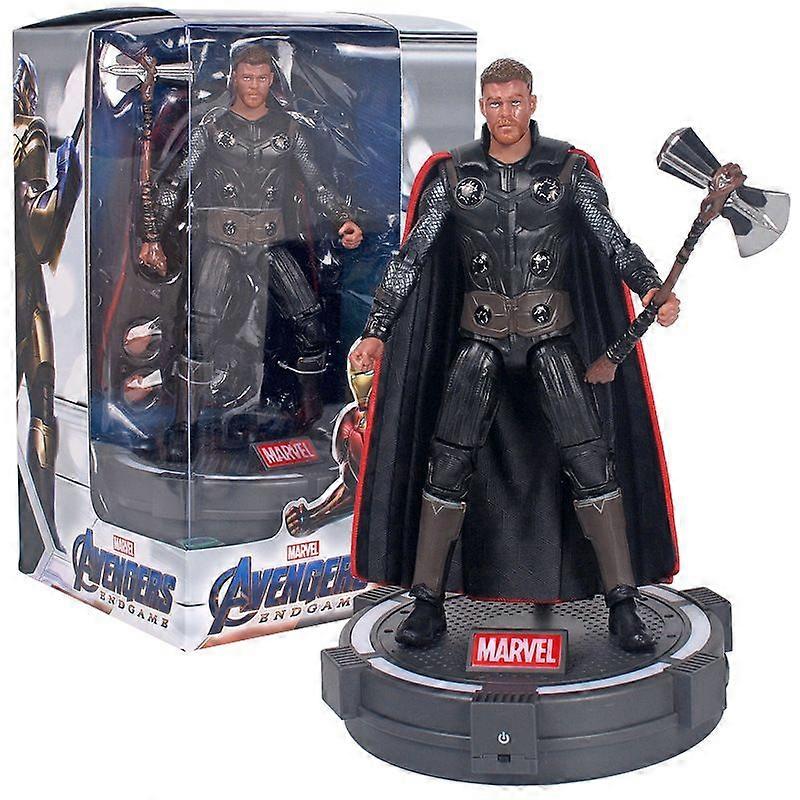 Marvel Aeries Avengers Figure With Illuminated Table Base Display Stand Toy