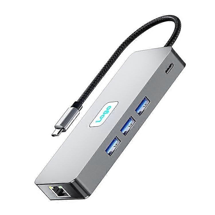 BYL-2401 8-In-1 USB-C to DisplayPort HD 4K Docking Station Adapter PD 100W Ethernet Connector