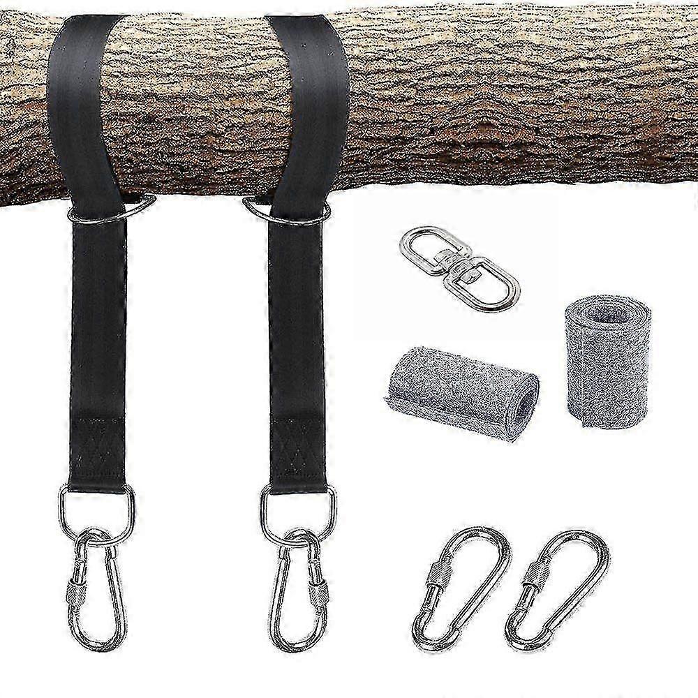 Tree Swing With Outdoor Swing Hammock Straps, Hammock Hanging Chair Straps, Outdoor Swing Polyester Rope Garden Hanging Hardware Rope