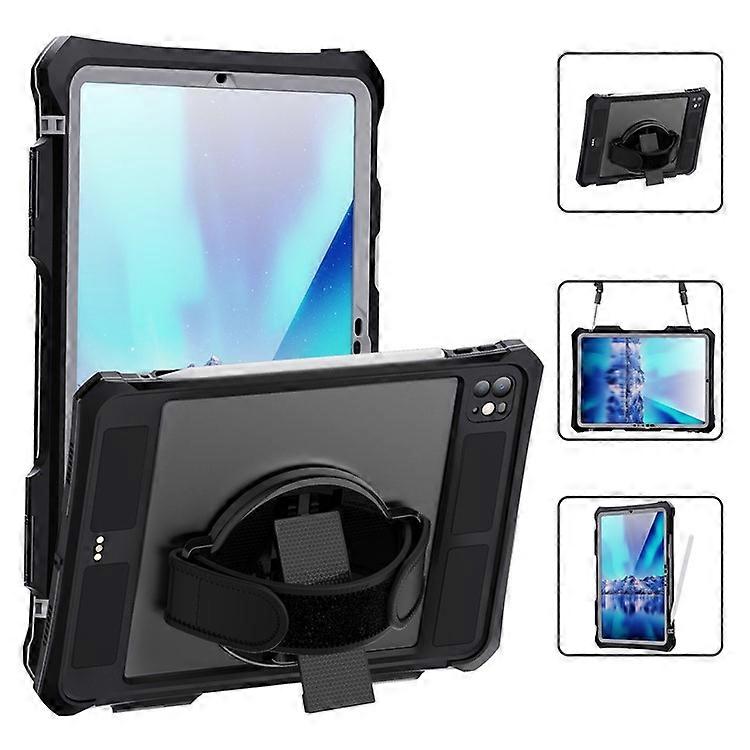 SHELLBOX Compatible For iPad Pro 11 (2024) Waterproof Case IP68 Underwater Protective Shockproof Tablet Cover