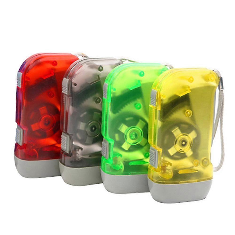 4 pcs. Portable Hand Press Power 3 LED Flashlight Flashlight Travel Camping Lamp Light for Camping Hiking Outdoor Accessories Equipment