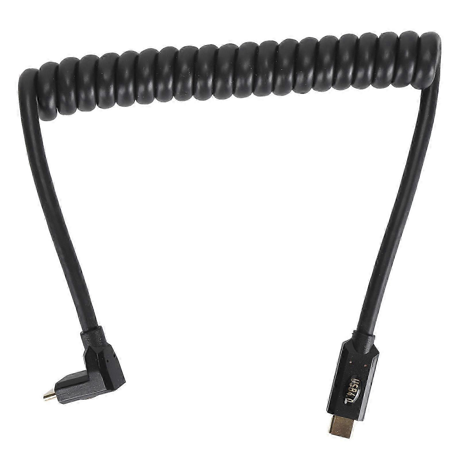 40Gbps Retractable Coiled USB C to C Cable - 3.3ft, 8K UHD, Fast Charging & USB 4.0 Data Sync for Laptops