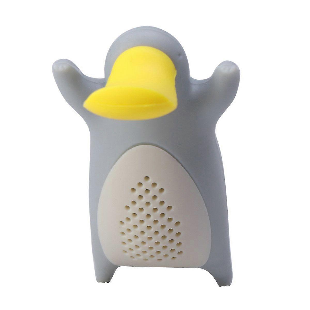 1PC Platypus Tea Infuser Reusable Loose Leaf Tea Strainer Filter Diffuser Silicone Kitchen Tools Gadgets(Grey)