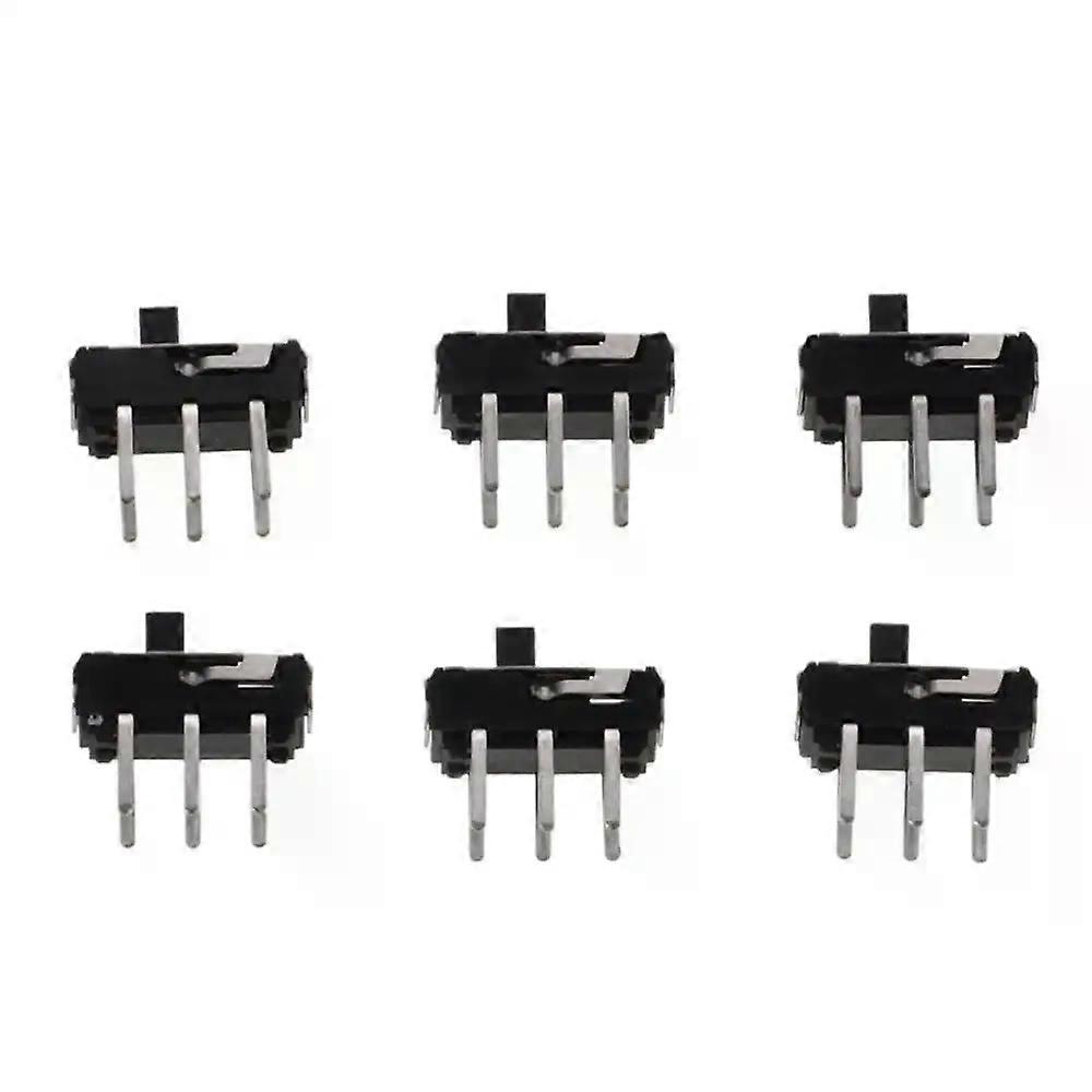 2 Position DPDT 2P2T 6 Pin PCB Panel Mini Vertical Slide Switch  6 Piece