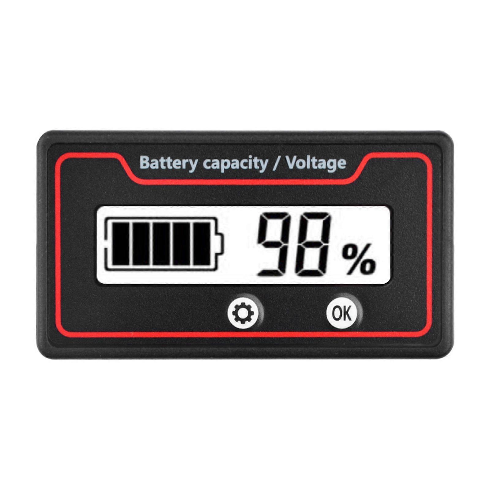 12V 24V 36V 48V 60V 72V 84V Battery Meter Battery Capacity Voltage Indicators Battery Gauges Lithium Battery Indicators