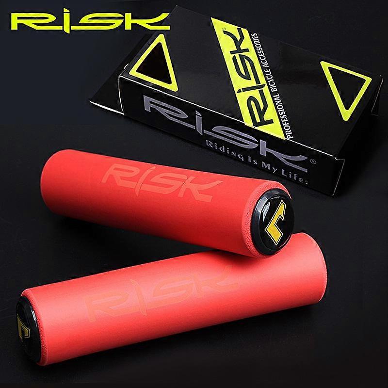 Risk 1 Pair Silicone Cycling Bicycle Grips Mountain Road Bike MTB Handlebar Cover Grips Bicycle Accessories Anti-slip Bike