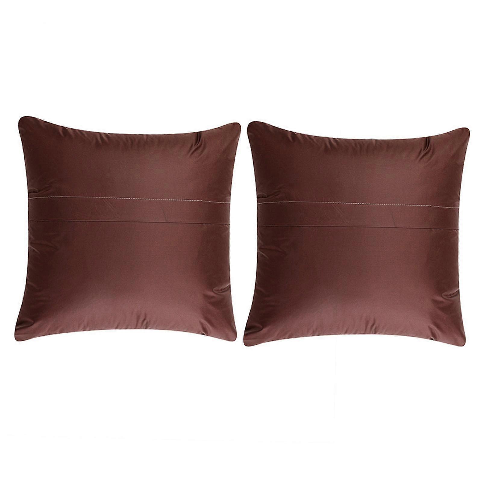 Simple Cushion Cover Solid Color Sofa Pillow Case Cushion Square grey