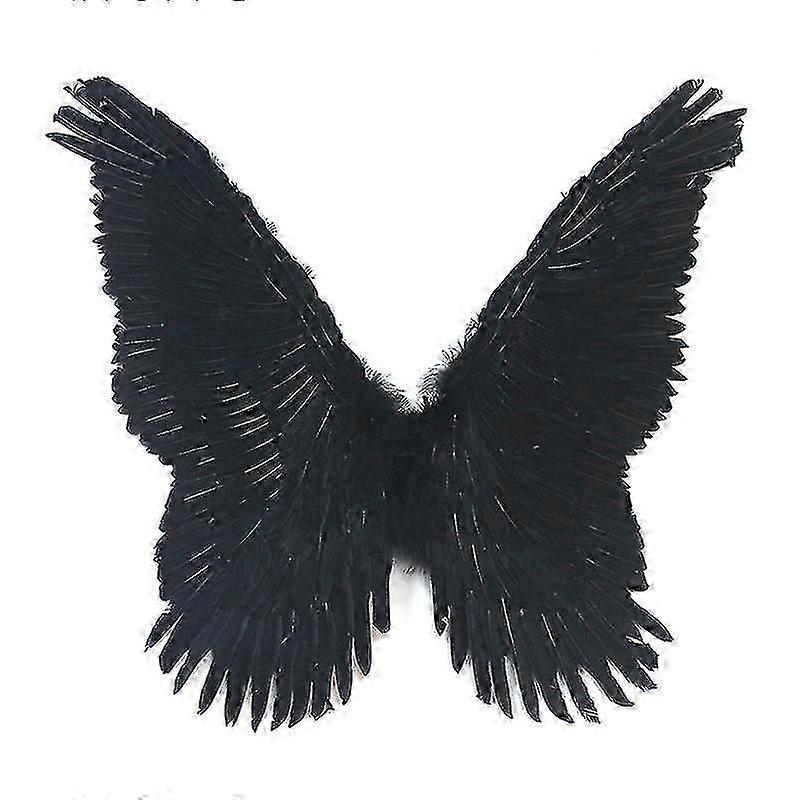 Voksen englevinge i hvitt med elastiske stropper