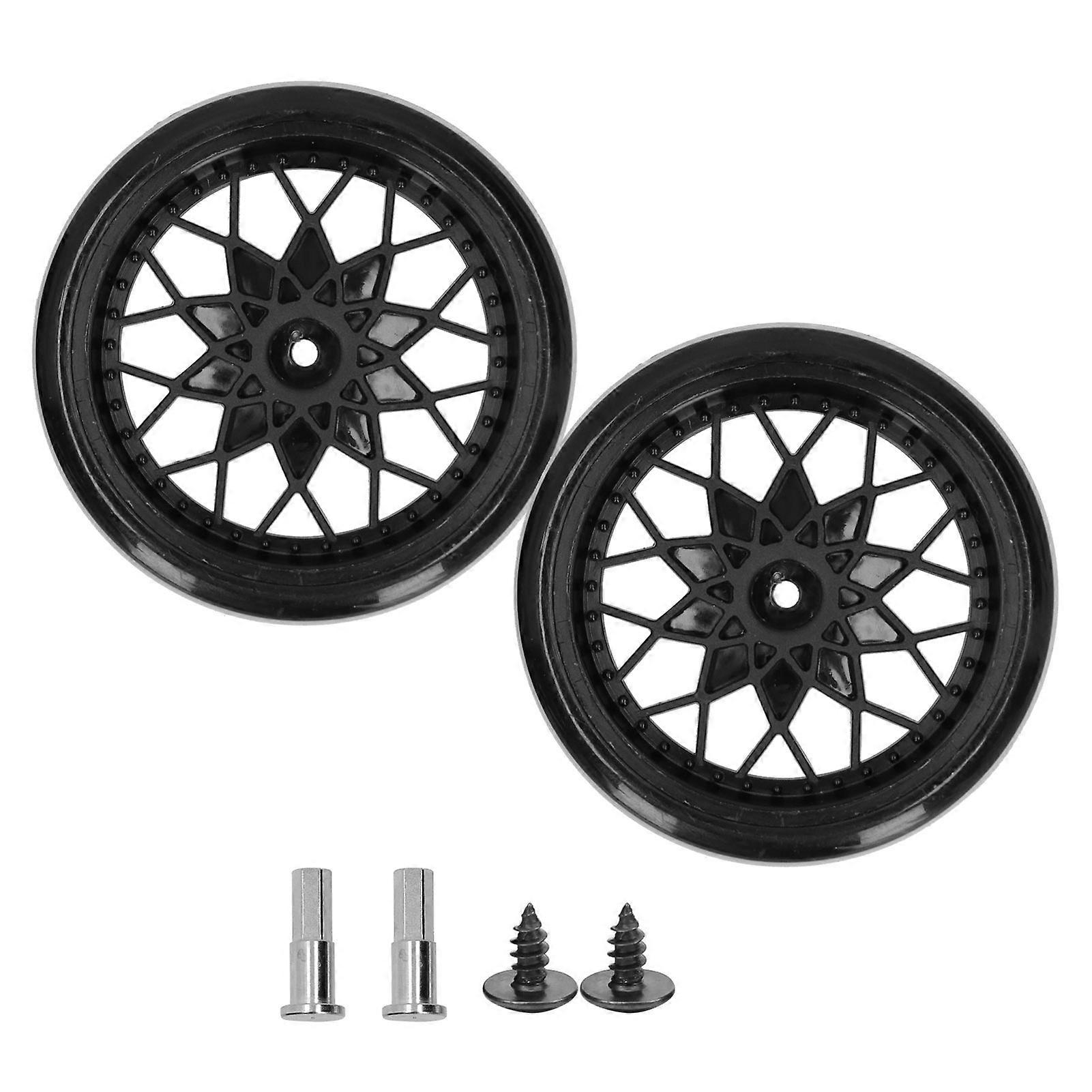 RC Wheel Axle Spare Parts Upgrade Accessories Fit for WPL D12 RC Model Car Black