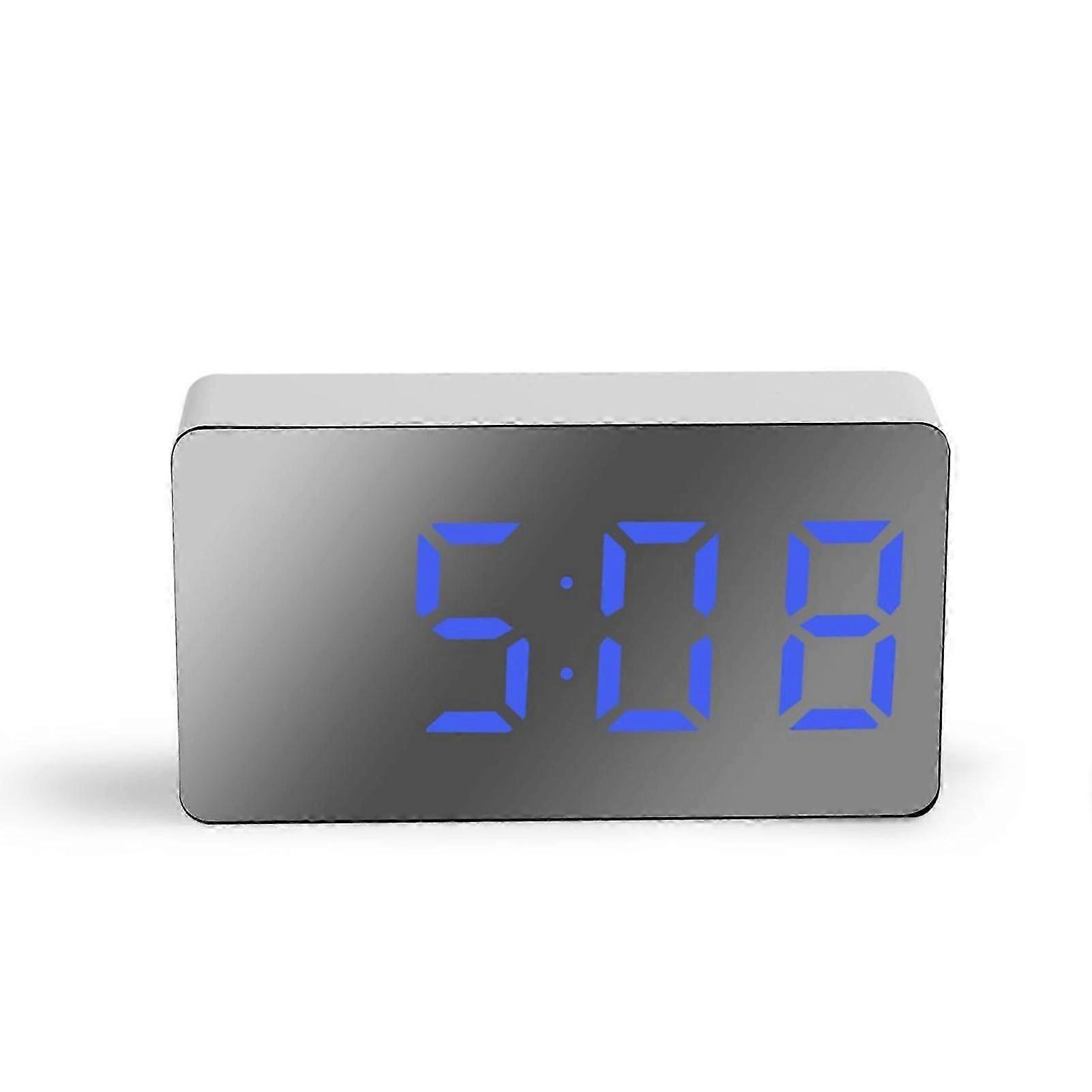 Digital Clock Mini Multifunctional LED Electric Alarm Clocks Mirror Surface For Home Bedroom