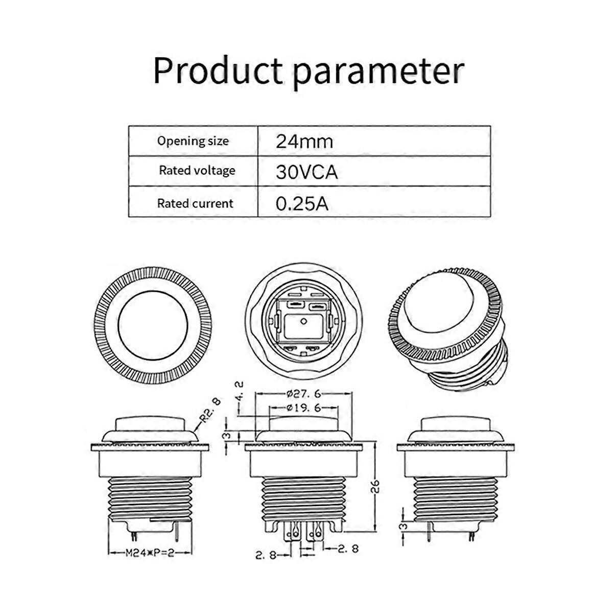 Quality ABS Game Machine Push Button Switch B