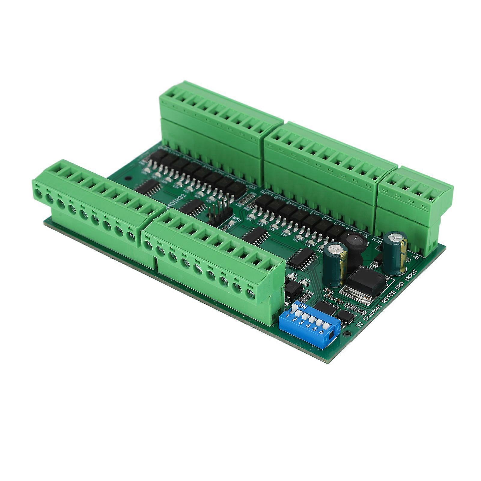 RS485 Input Controller 32 Channel DIN Rail Isolated PLC Switch Quantity Acquisition BoardPNP Module High Level 