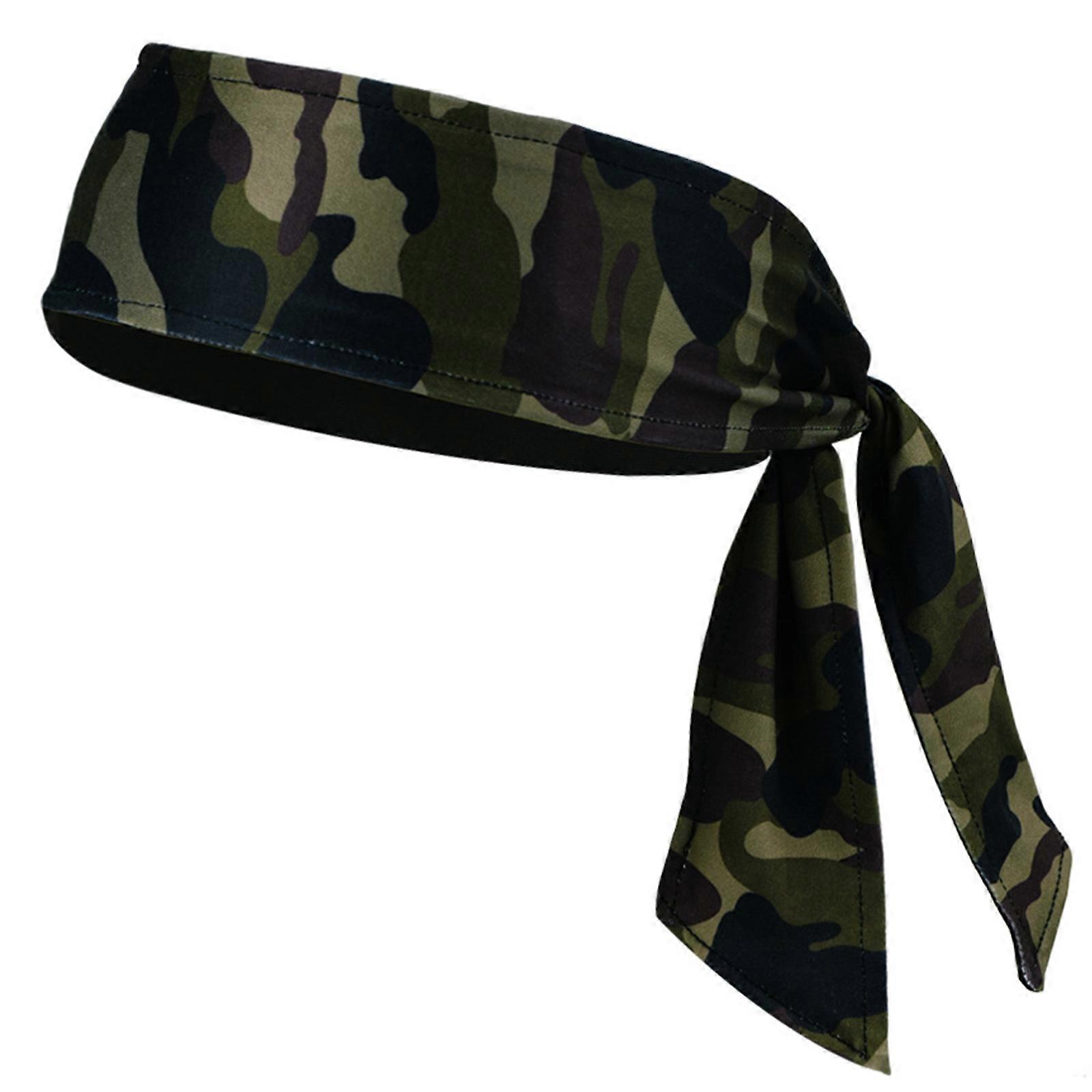 Wide Headband Hair Styling Available in Multiple Colors for Different Outfits Stylish Wide Hairband Tie on Sweatbands  camouflage