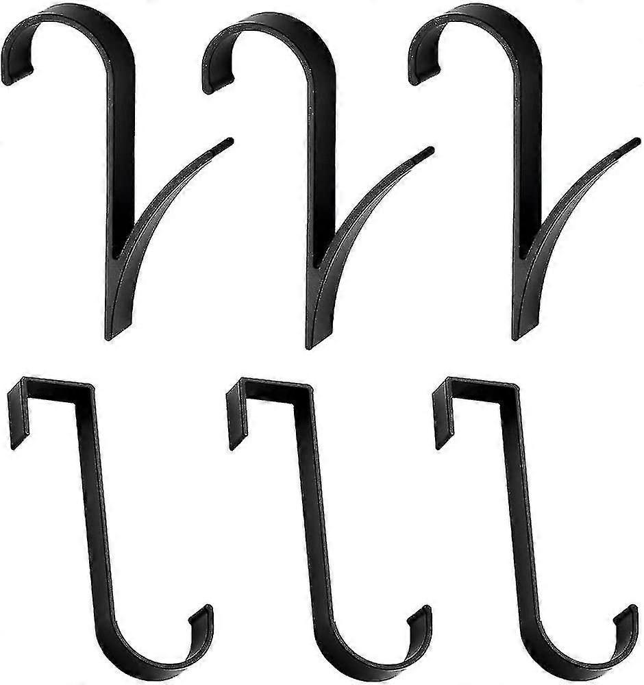 Single Hook, Set of 6, Heavy - Duty, for Hanging Coats, Hats, Bags, Ideal for Home and Office Organization
