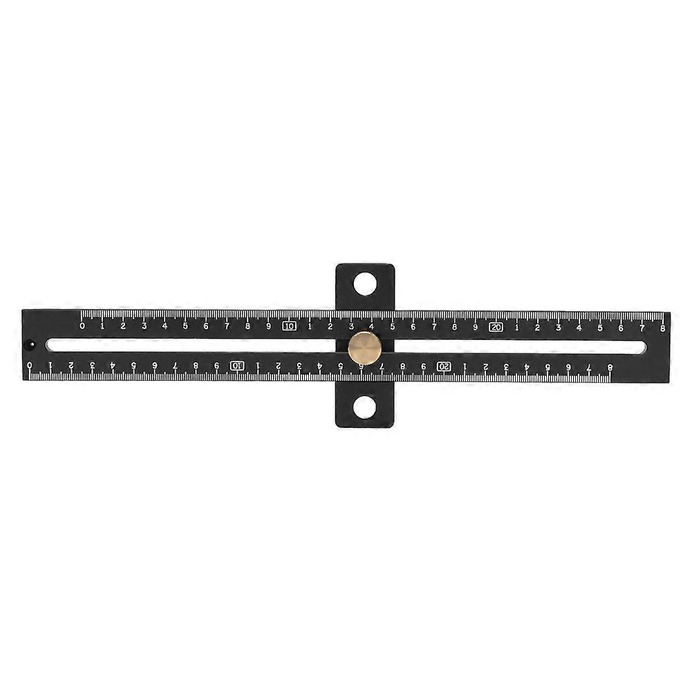 280MM Woodworking Multi Function Cross Calibration Ruler Scriber and Gauge Tool