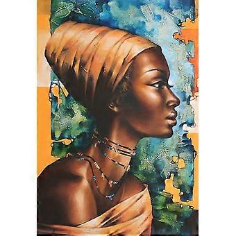 Puzzles para Adultos -Mulher Afro-Americana-Puzzles de Madeira-Jogo Prático de Quebra-cabeça-Decoração de Família (F1,)