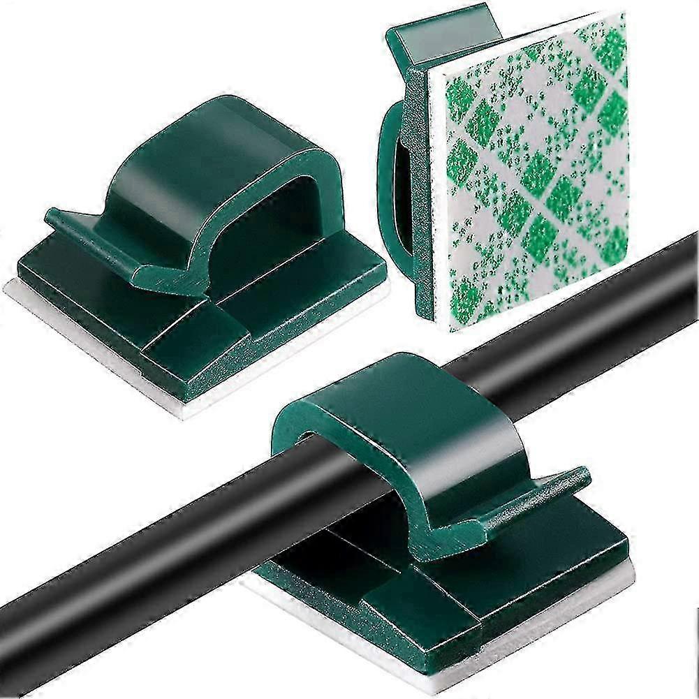 Self-adhesive Mini Outdoor Cable Clips - 100 Pieces