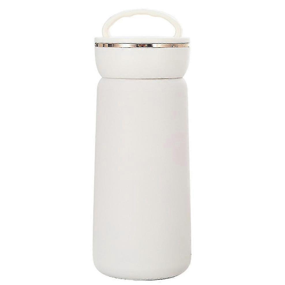 Hand - held straight cup, Insulated, with Carry - handle, Sleek White Design, Ideal for On - the - go Beverage Storage