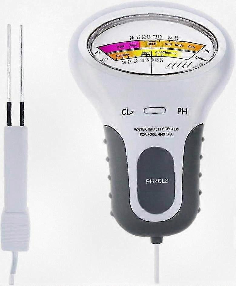 Water Testing Kit for Pools and Spas, Measures Chlorine and pH Levels