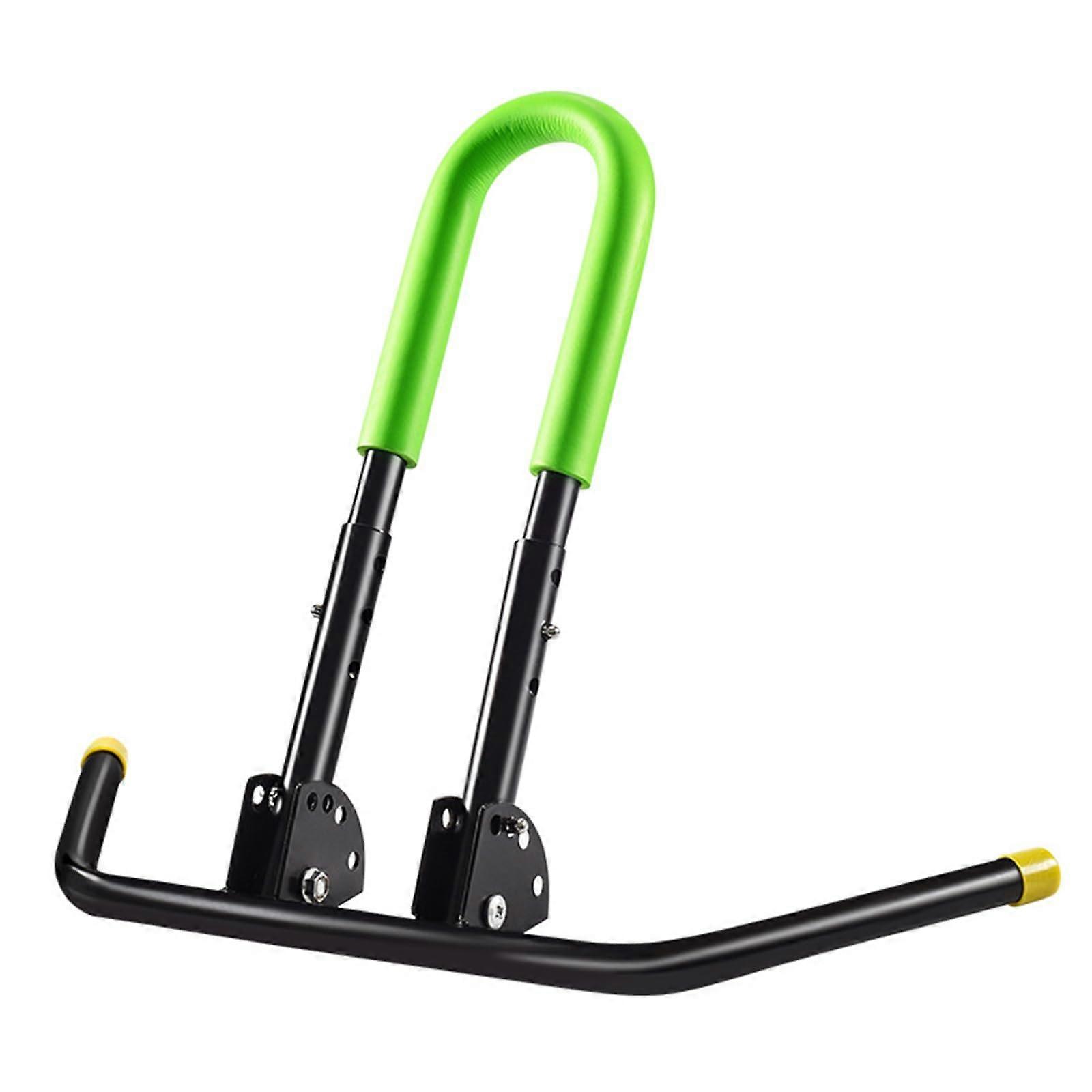 Foldable Metal Bicycle Stand Kickstand Floor Shelf for Road and Mountain Bikes, Adjustable and Lightweight Storage Solution