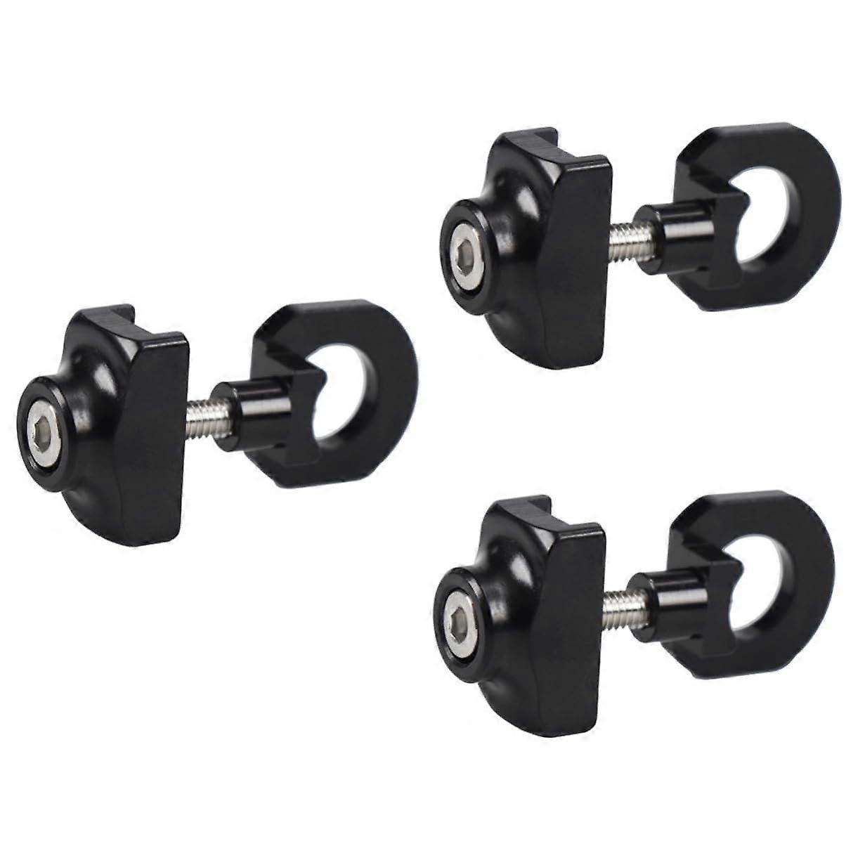 Bicycle Chain Adjuster Tensioner Metal Chain Regulator Mini Portable For Folding Bikes Black Easy To Carry