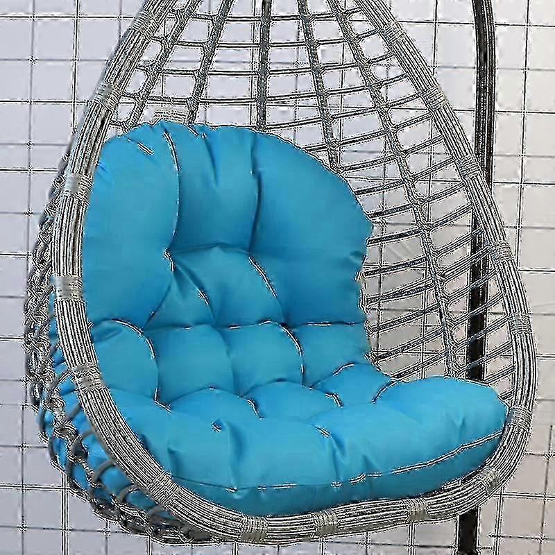 エッグチェアクッション、エッグチェアクッションのみ屋外防水ハンギングスイングチェアシートクッション交換は、大きな庭ハンモックチェアクッションS