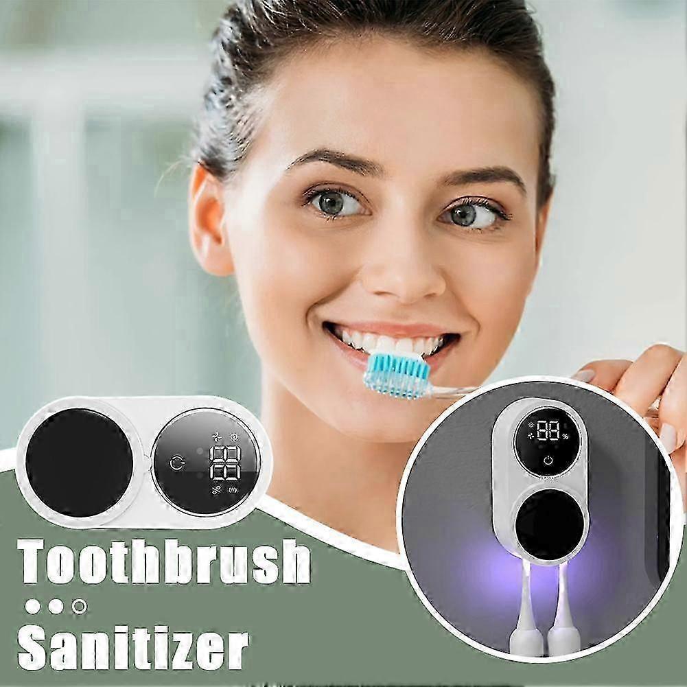 UV Toothbrush Sanitizer HolderRechargeable Cordless Wall Mounted Toothbrush