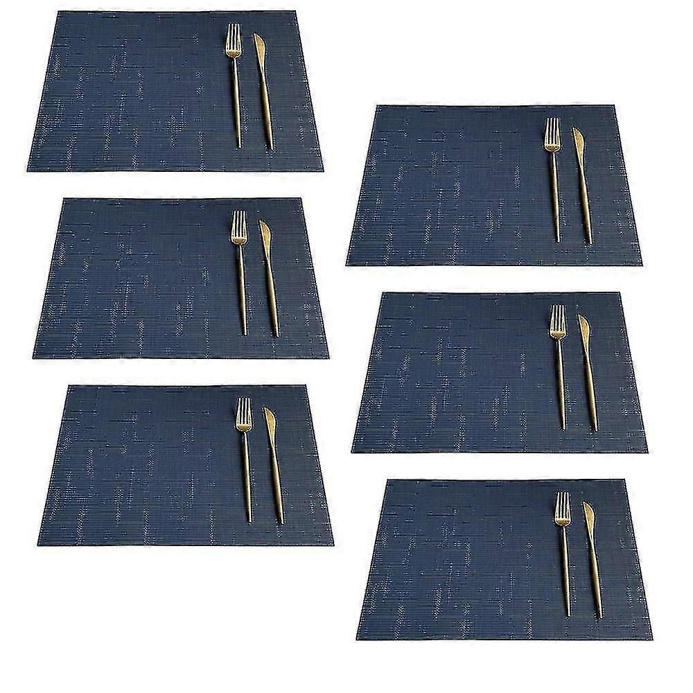 Rectangle Placemats For Kitchen Table And Dining Room,heat-resistant And Surface Washable Placemat