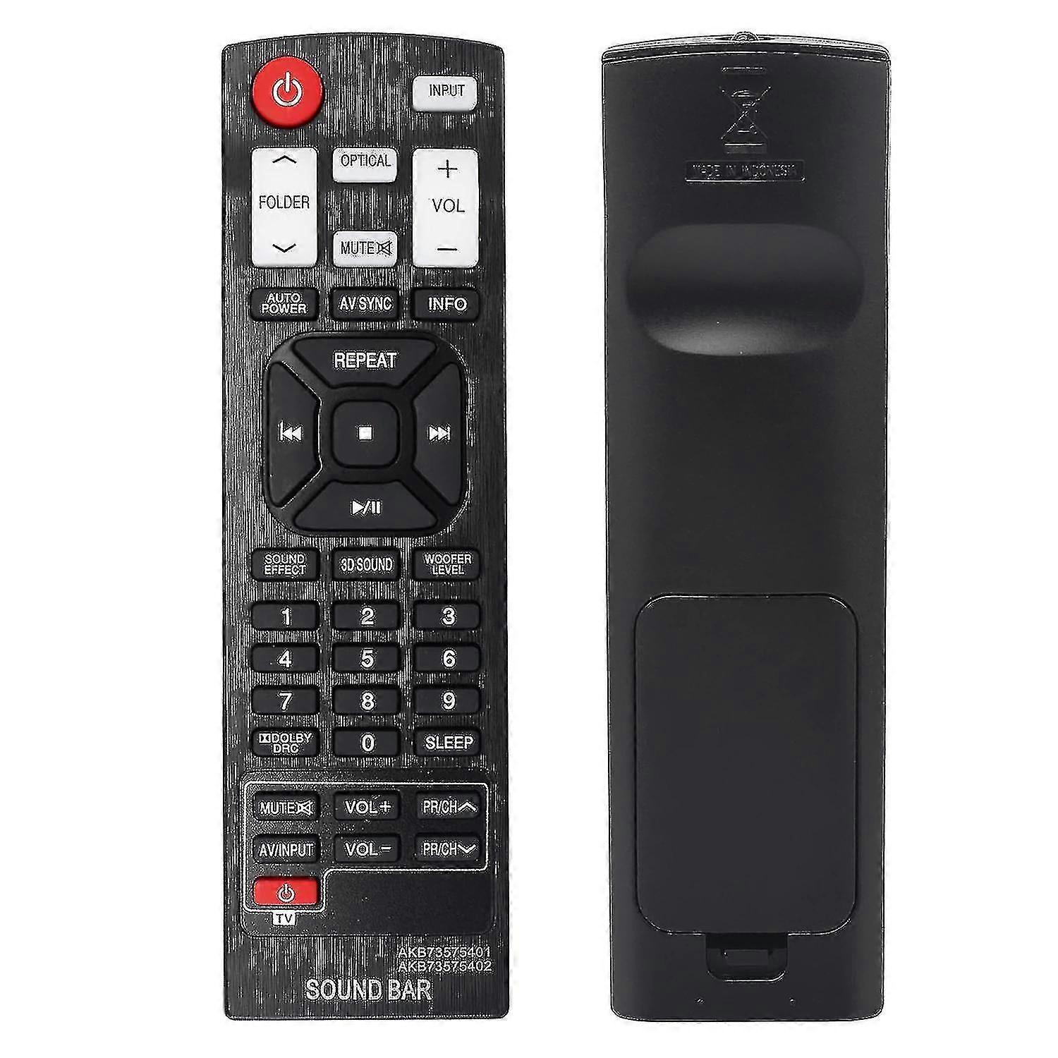 Miniowl-fjärrkontroll Akb73575401 För LG Sound Bar Akb73575402 Nb2430a Nb4540 Nb5540a Nb5541 Controller