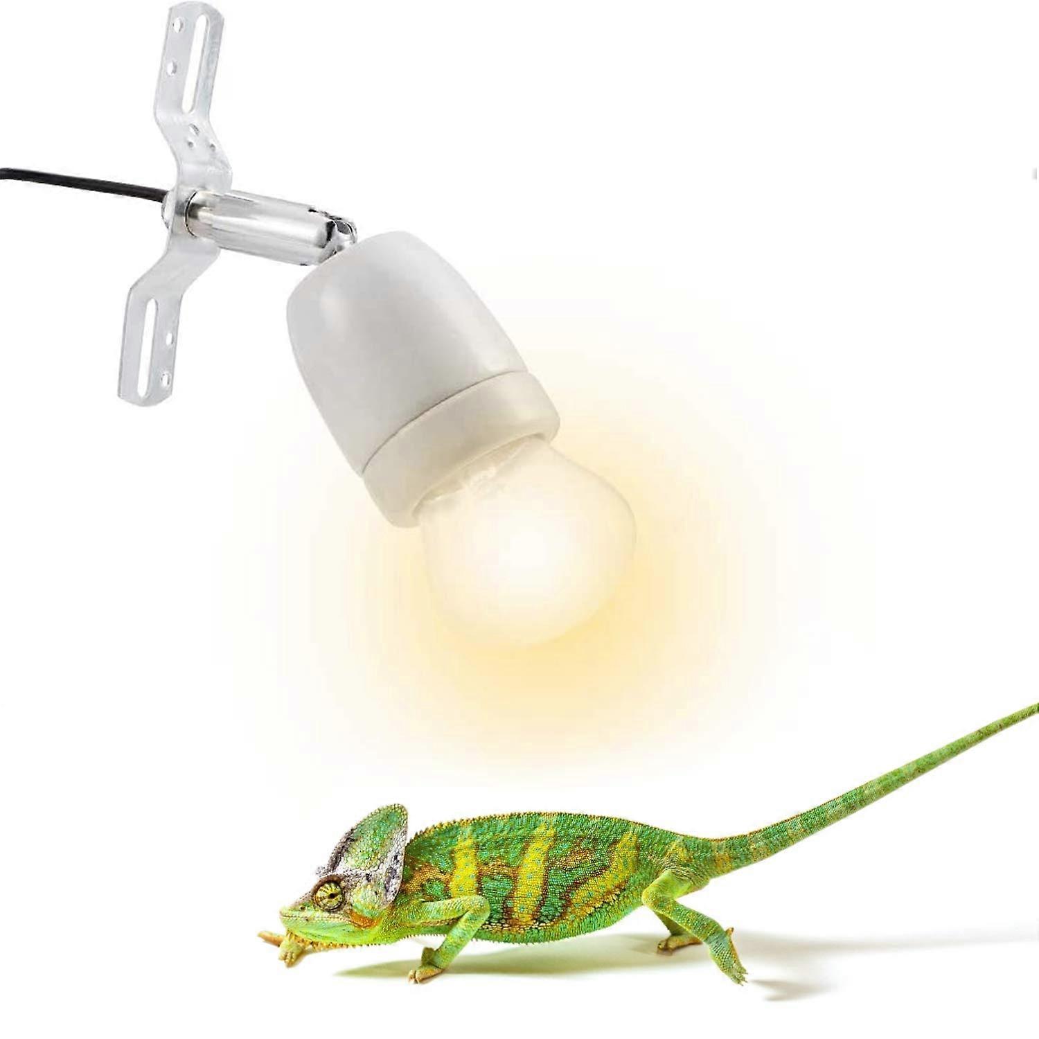 300W Lamp Socket 360° Rotatable Heating Light Kit with Adjustable Bracket and One-Button Switch E26/E27 Ceramic Holder