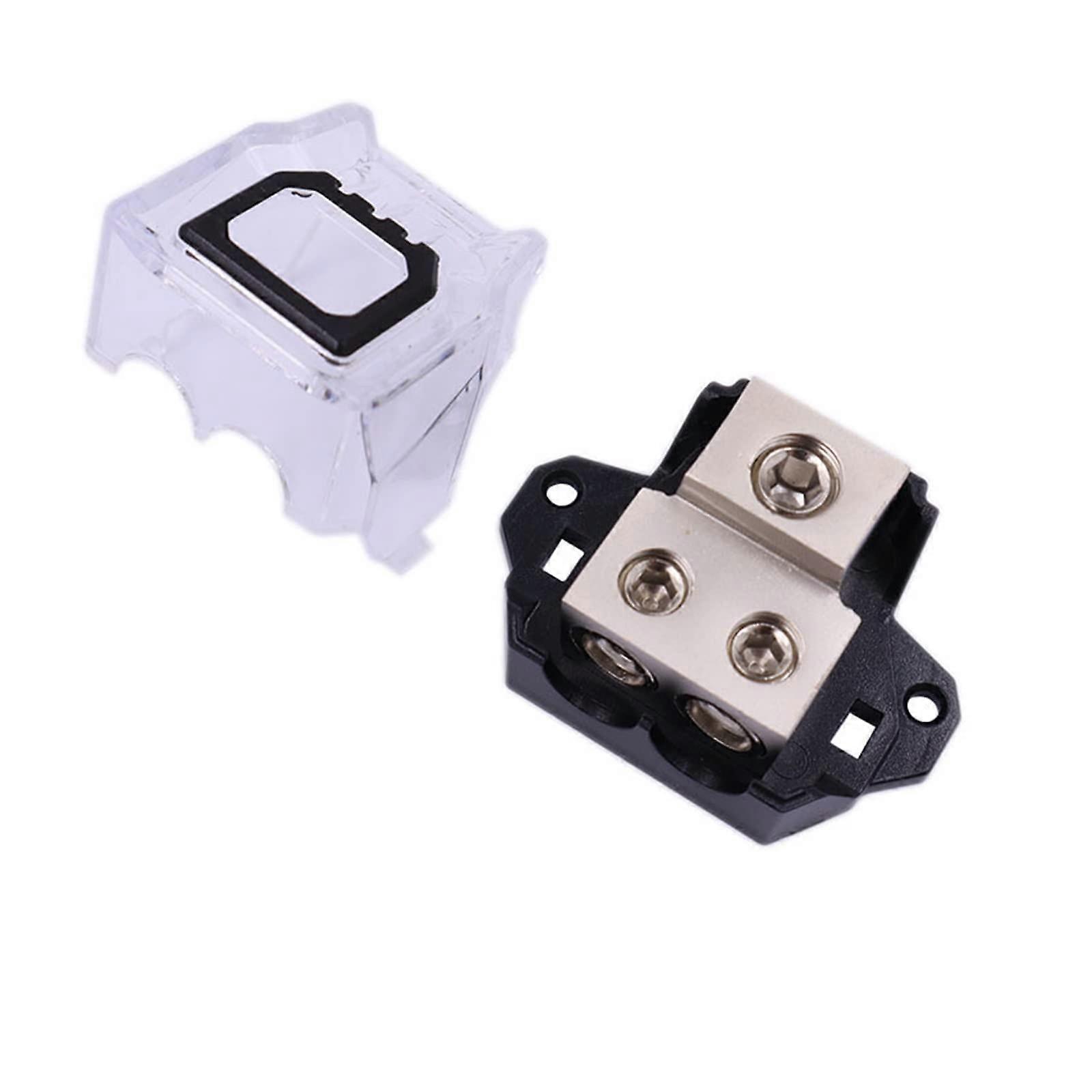 Car Audio Amplifier Refitting Insurance One Point Two/Three/Four Fuse Holder (Color : 1 to 2)