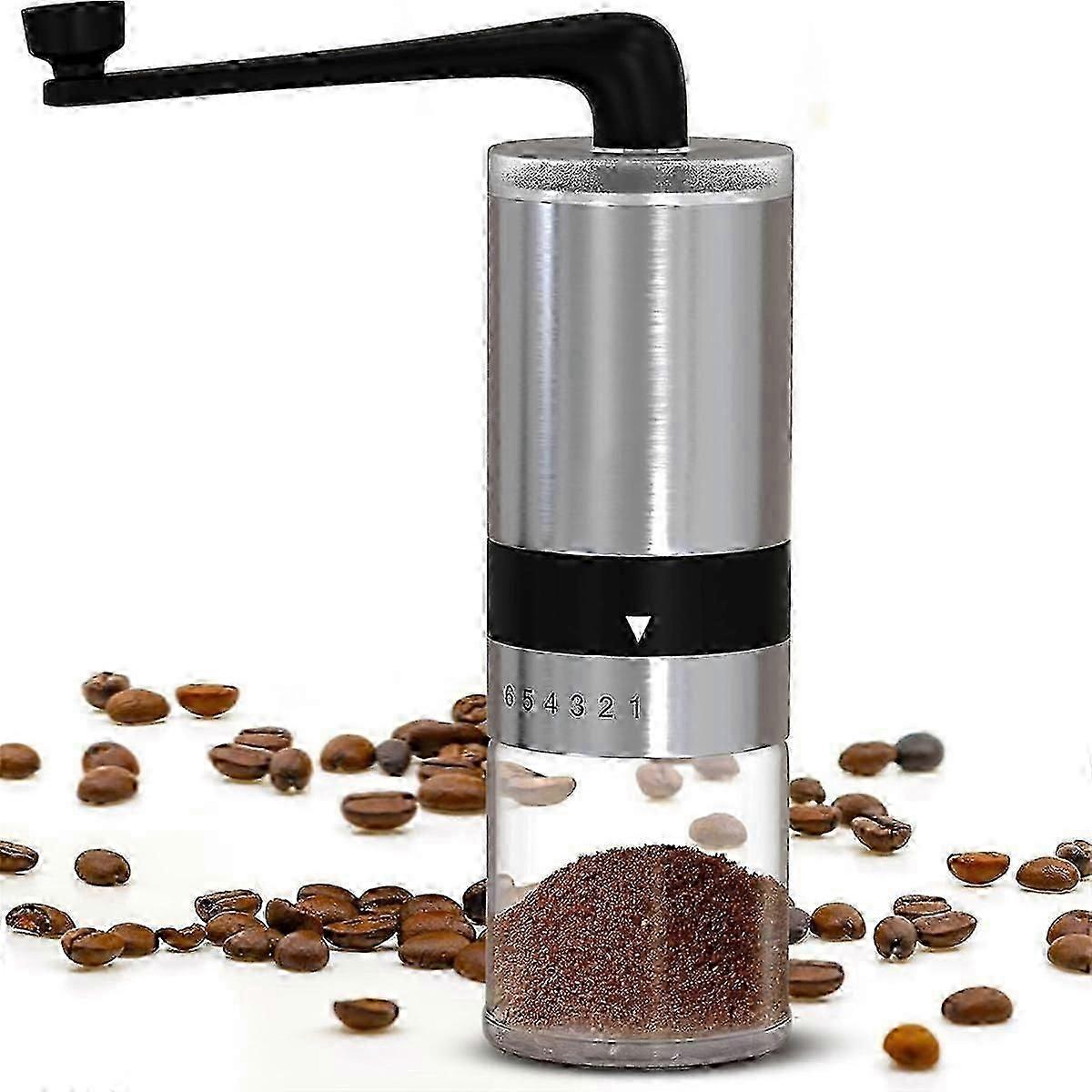 Manual Coffee Grinder - Conical Burr Grinder, Espresso Coffee Grinders, Hand Coffee Bean Grinder, Adjustable