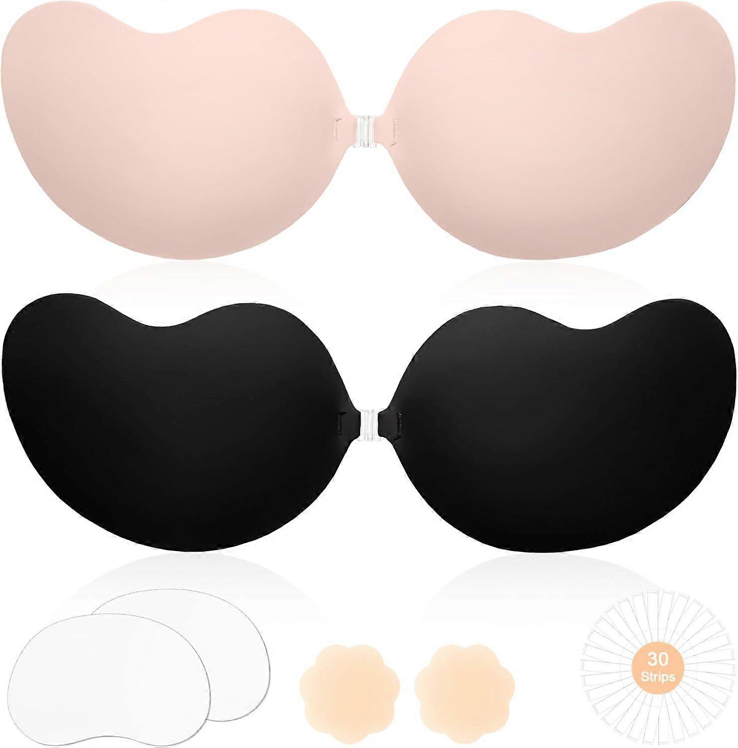 2025 Latest Model Strapless Sticky Bra Invisible Push up Stick on Bras Adhesive