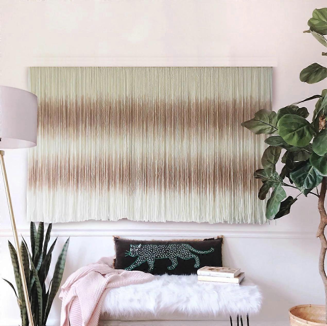 Compact Woven Hanging Tapestry with Mountain Theme