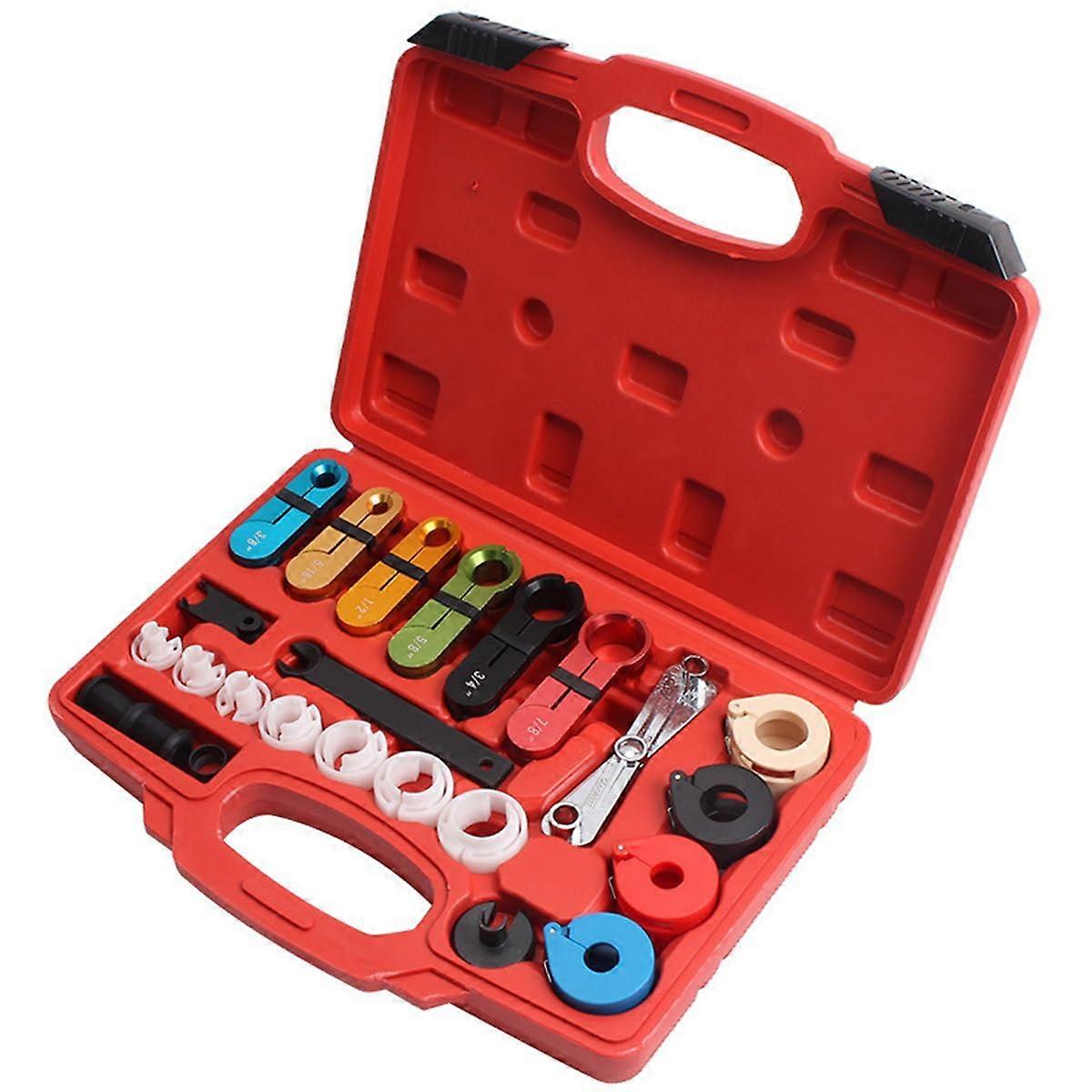 Master Quick Disconnect Tool Kit,25pc Line Tool Disconnect Set for A/C Fuel Transmission