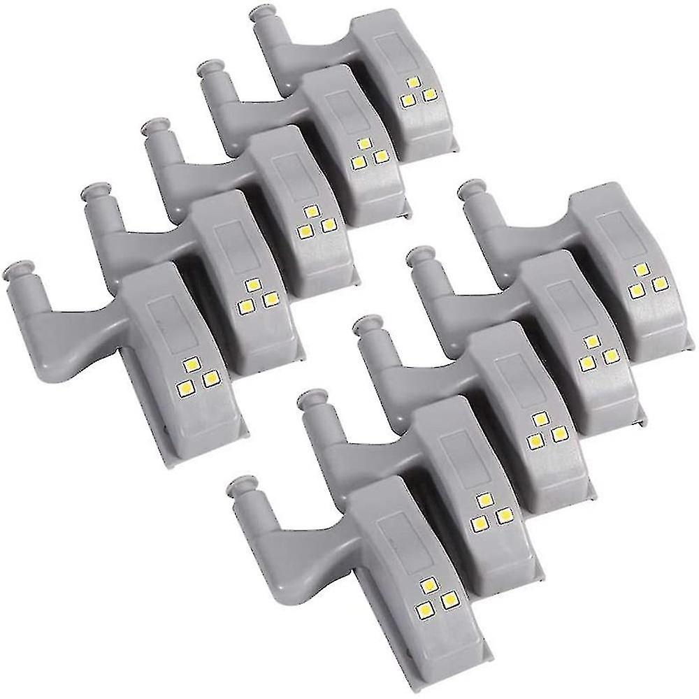 10pcs Led Cabinet Lights Universal Wardrobe Hinge Sensor Light Kitchen